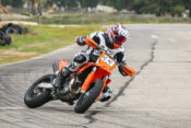 2025 KTM 450 SMR cornering