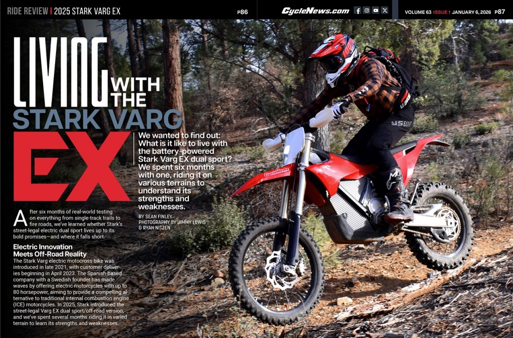Cycle News Magazine 2025 Stark Varg EX Review